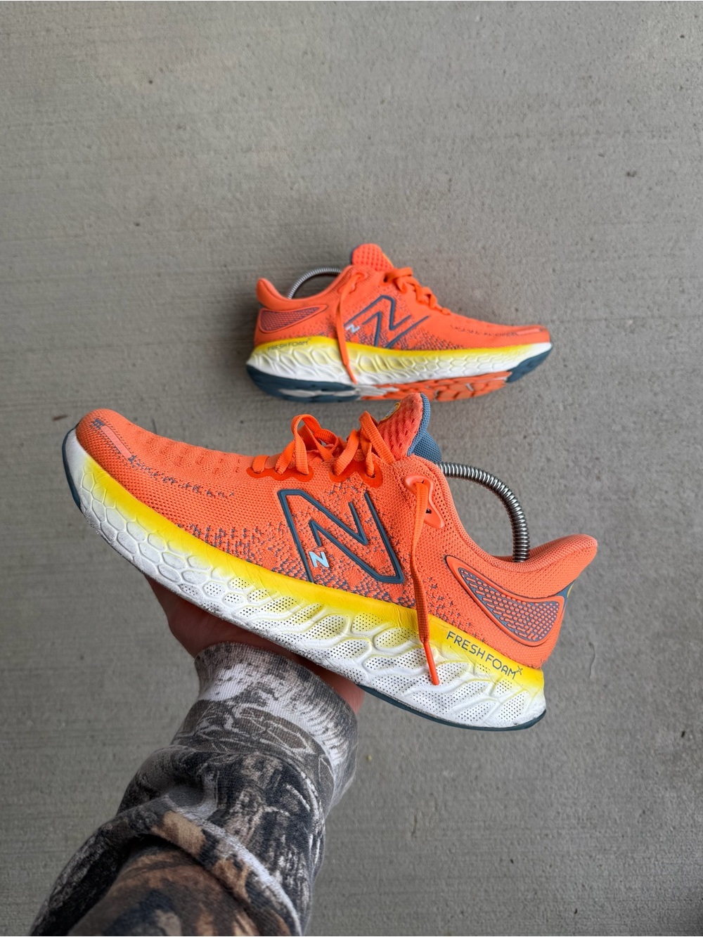 New Balance Fresh Foam X 1080v12 Vibrant Orange Running Shoes M1080M12 Size 9